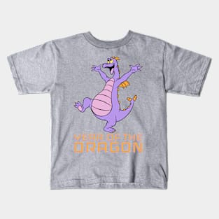 Year of the dragon Happy little purple dragon of imagination Kids T-Shirt